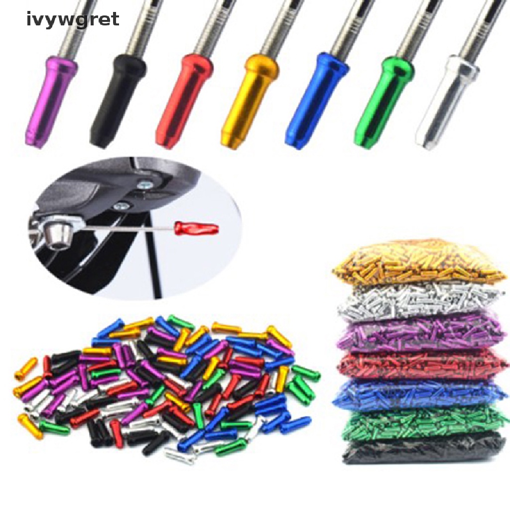 [ivywgret] 20PCS Bicycle Cable End Caps Bike Wire End Caps Brake