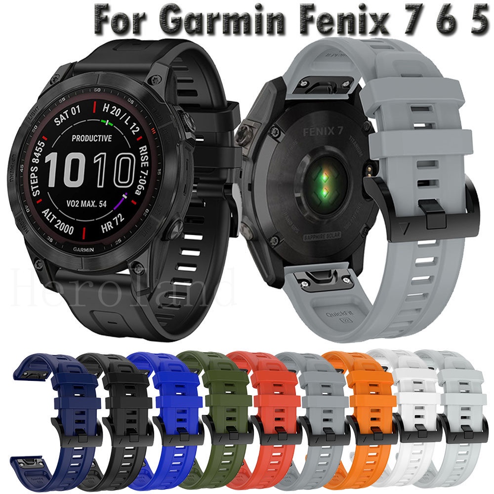 22mm silikonowy pasek do zegarka Garmin Fenix 7 6 6pro Fenix 5 5 Plus