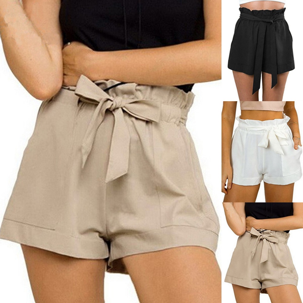 Moda Krótkie spodnie Szorty z wysokim stanem Zara Basic Szorty z wysokim stanem w kolorze bia\u0142ej we\u0142ny W stylu casual 