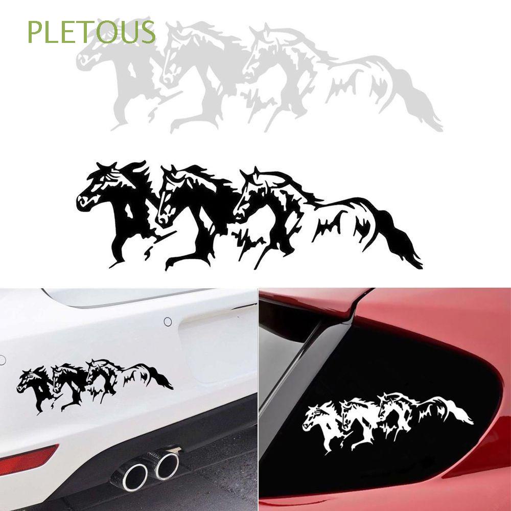 Running Horses Car Vehicle Self-Adhesive Sticker Waterproof Vinyl Decal Clever