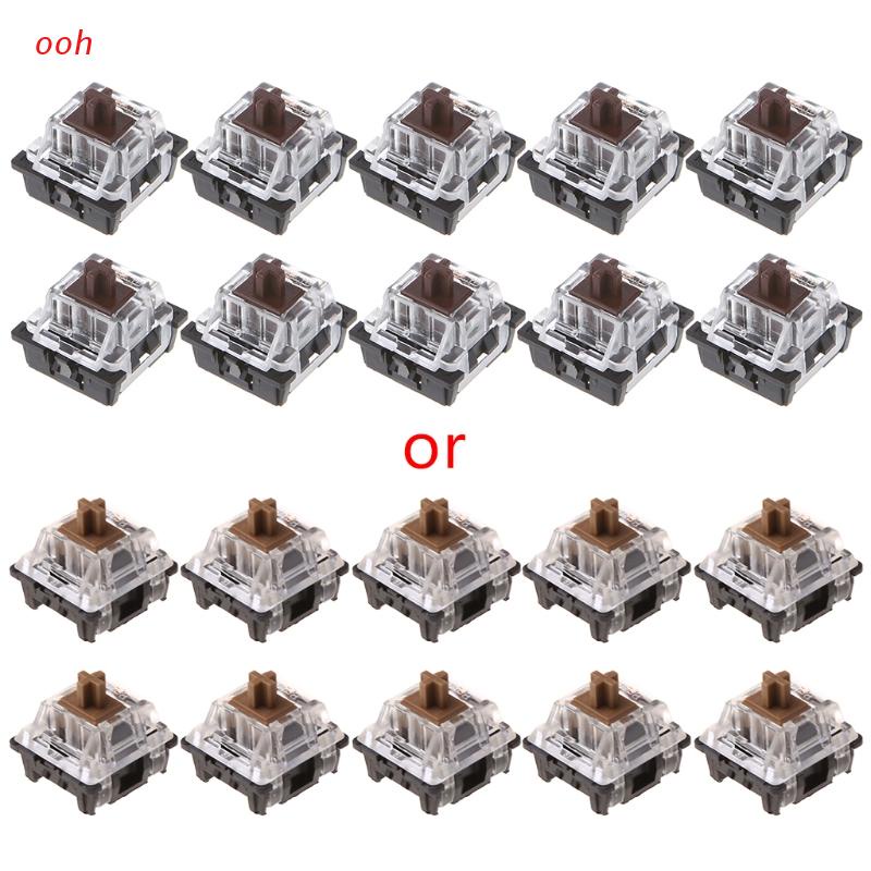 ooh 10Pcs 3 Pin KeyCaps Brown Mechanical Keyboard Switch for Cherry MX Keyboard Shopee Polska