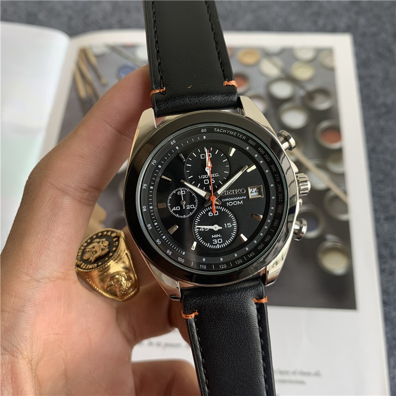 Seiko 1950 Męski Zegarek Z Chronografem Wodoodporny Zegarek Kwarcowy Z  Sześciopinowym | Shopee Polska