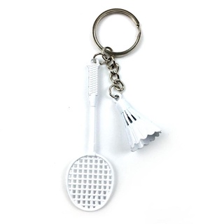 Alloy Bag Pendant Great Gift Mini Badminton Keychain Key Ring 