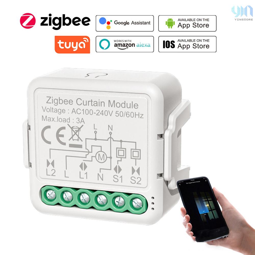 Zigbee Inteligentny przełącznik zasłony Moduł APP Zdalne sterowanie / harmonogram