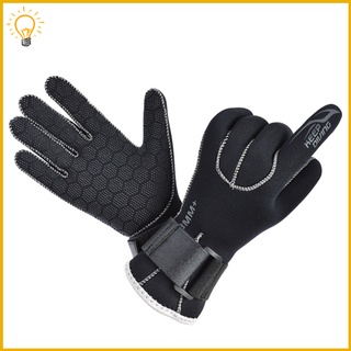 2 Pair Neoprene Diving Gloves Non-slip Winter Swimming Scuba Thermal Gloves 
