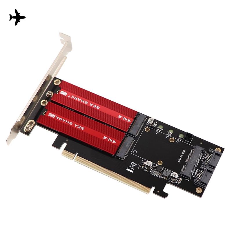 M2 NVME SSD NGFF Do PCIE 3.0 X16 Adapter M Klucz B Klucz MSATA PCI ...