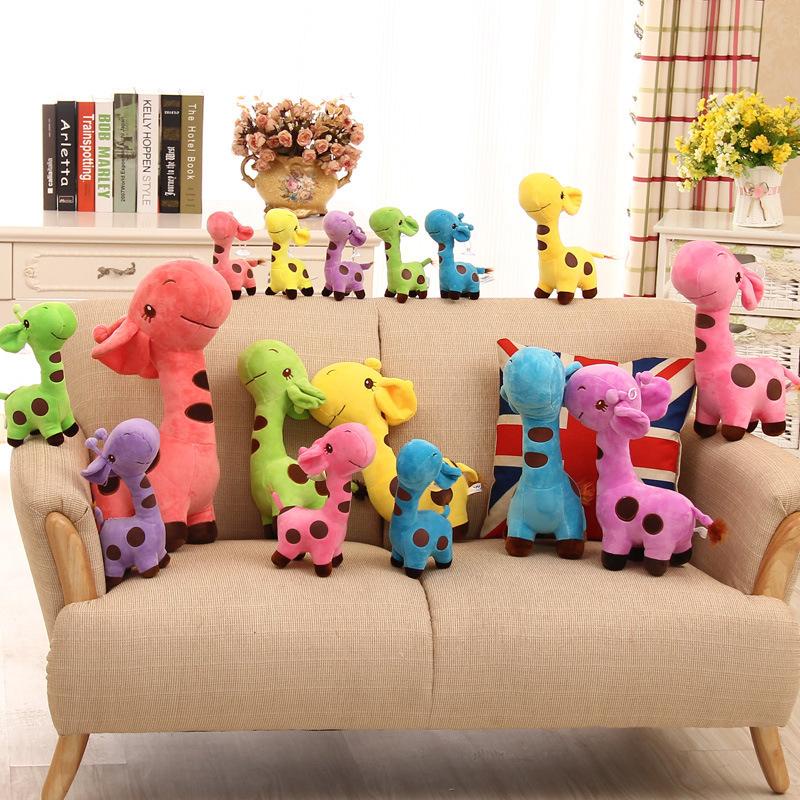 MO 18cm Cute Giraffe Plush Toys Stuffed Creative Giraffe Pillow Doll ...