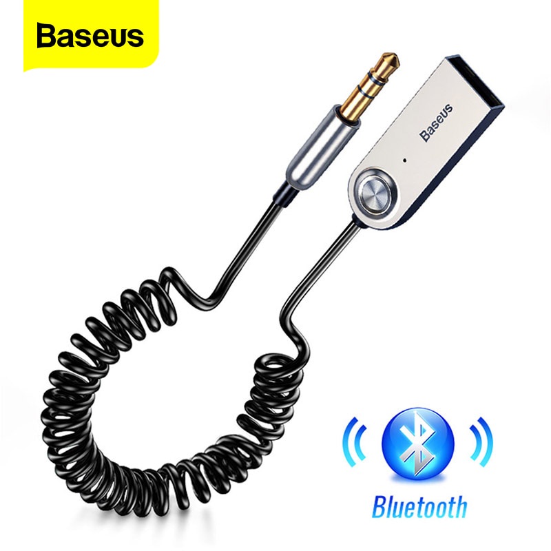 Baseus BA01 Odbiornik Bluetooth USB do Samochodu 3.5 3.5mm Jack Aux