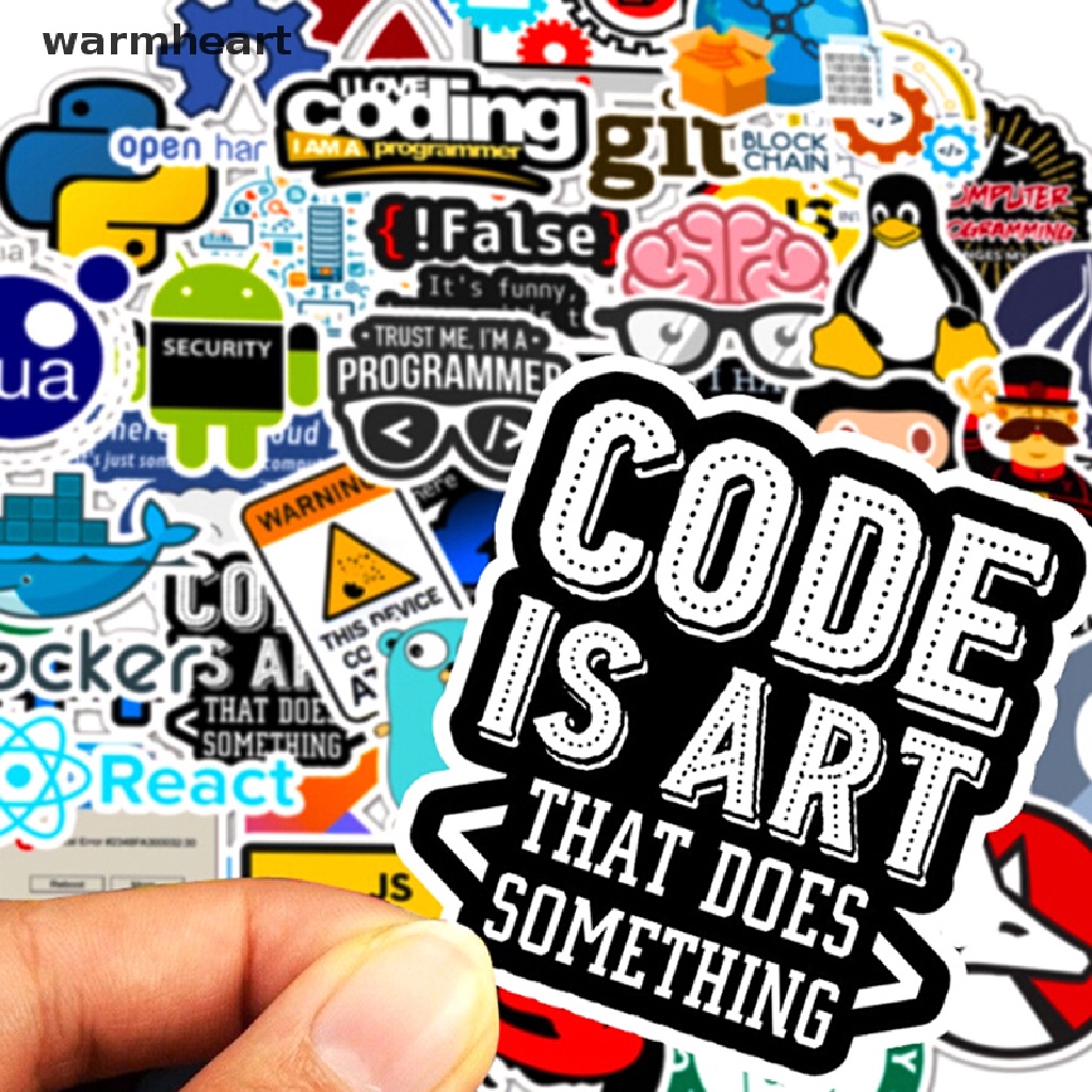 (warmheart) 50 sztuk Internet Java naklejki programator DIY walizka ...