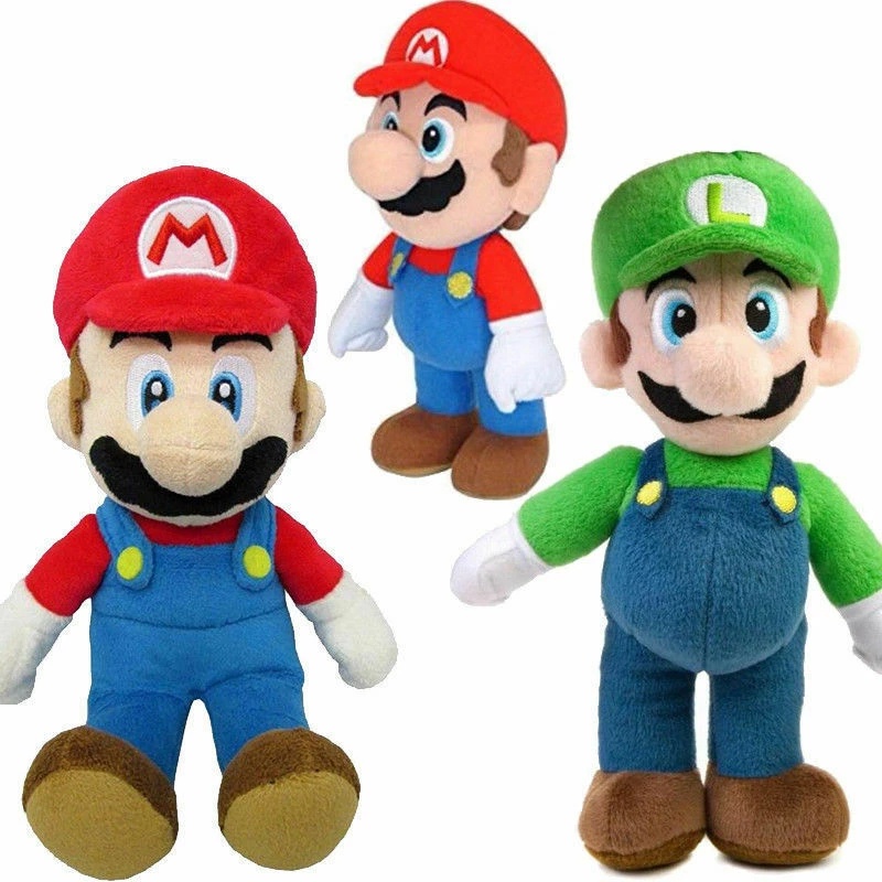 Nowy Cm Super A Marioed Bros Pluszowa Zabawka Lalka Mario Luigi