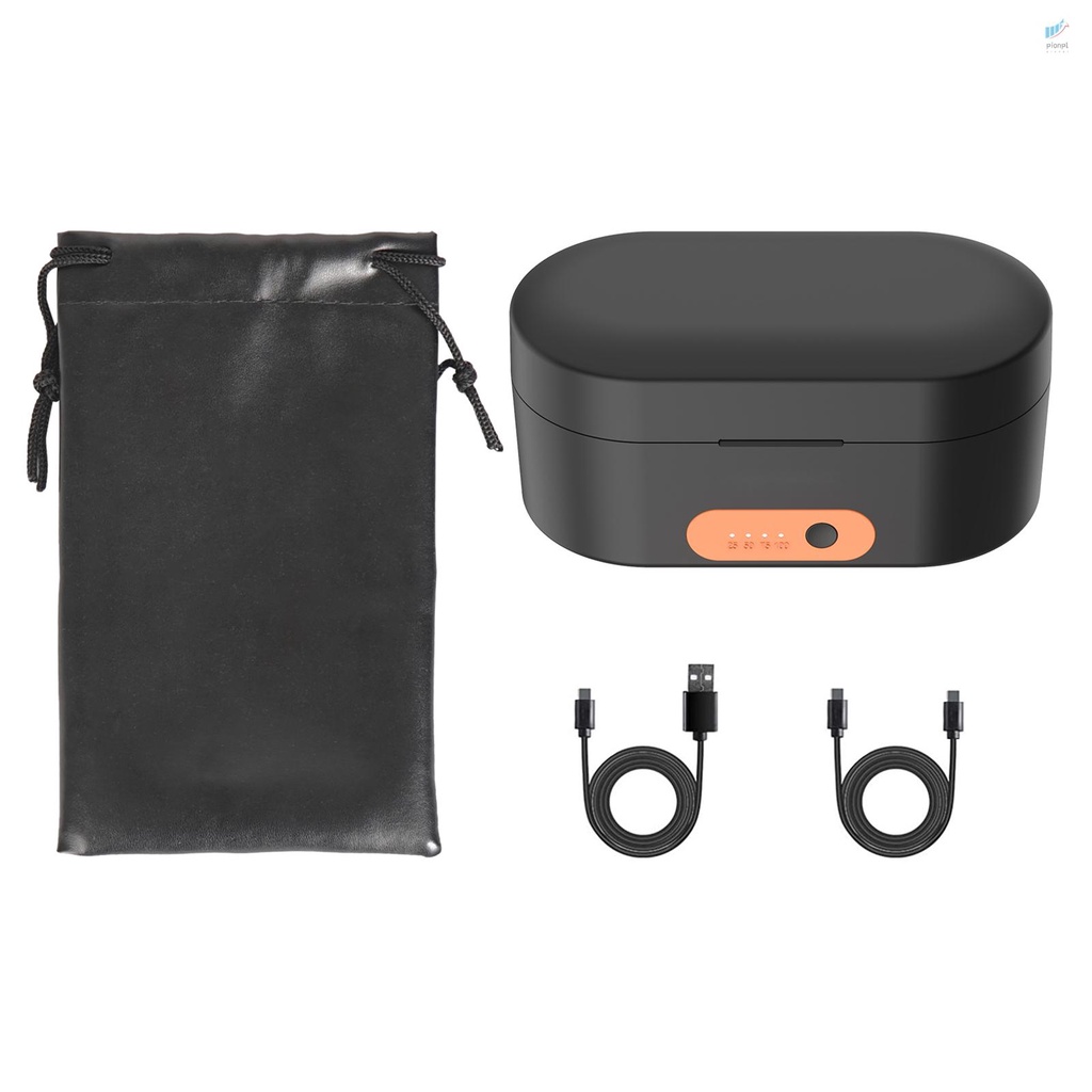 pipione Wireless Microphone Charging Case 3-slot Charging Box Built-in