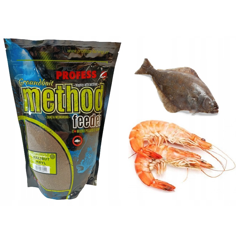 PROFESS METHOD FEEDER EXPLOSIVE HALIBUT KRYL700g Shopee Polska