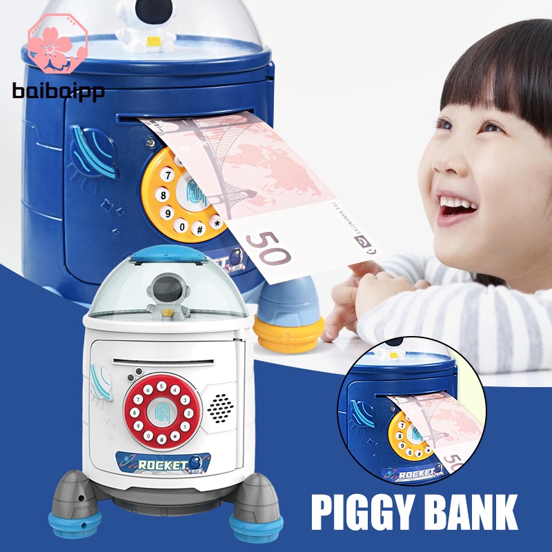 Details about   Kids Piggy Bank Password Money Box Cash Coins Safe Saving Birthday Gift 