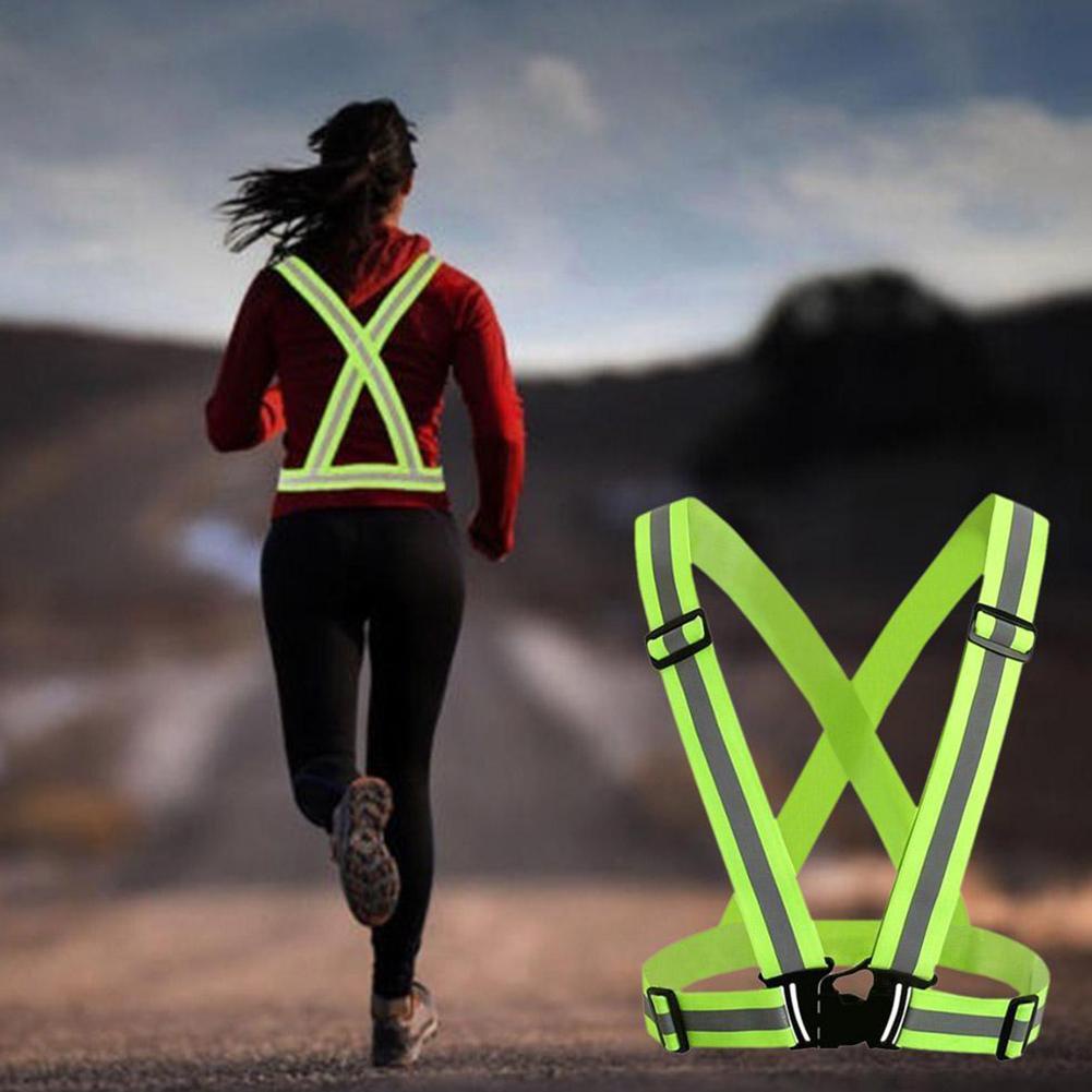 Reflective Vest Suit Elastic Night Running Reflective F3V4 D2V5 Reflective Safety Vest V4L7 N1A7