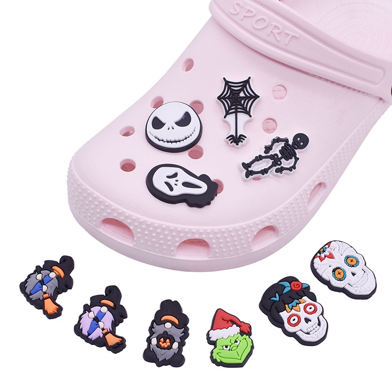 Dla Crocs Jibbitz Kolorowe Halloween DIY Buty Urok Przycisk Shopee Polska