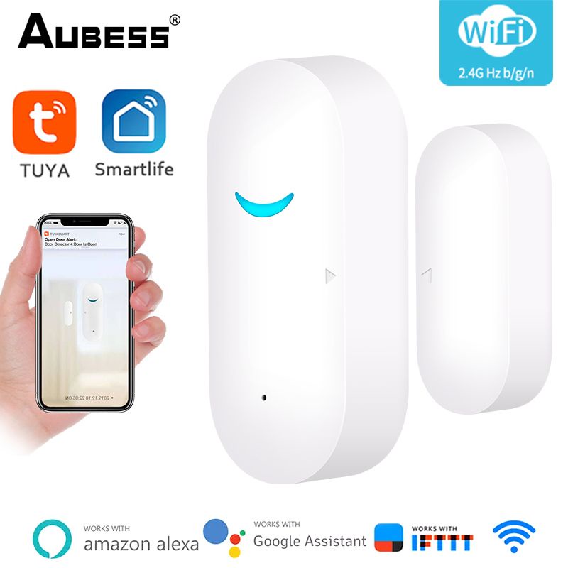 Tuya Smart WiFi Door Sensor Detector Door Window Open/Closed Detectors