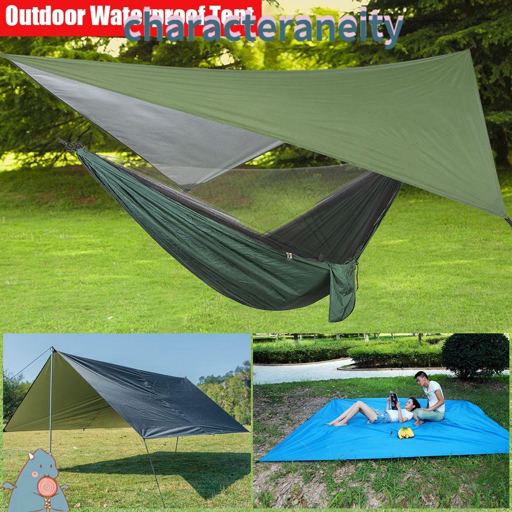 CHARACTERANEITY Camping Survival Awning Waterproof Tarp Prevent Rain
