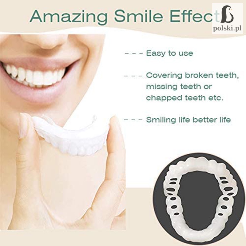 Reusable Denture Braces No Drilling Temporary Fake Teeth Veneers Snap