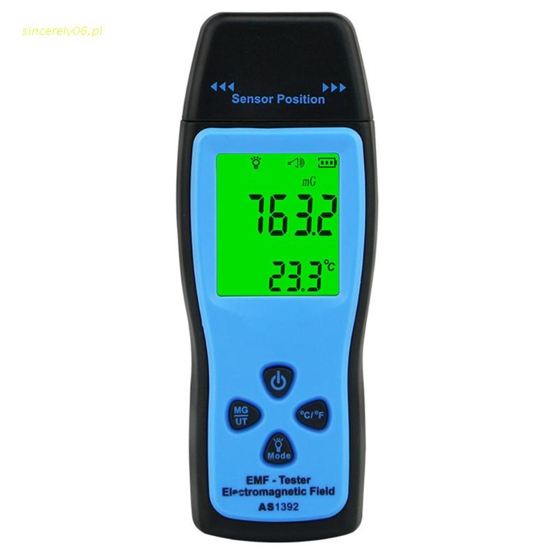 S06 AS1392 Miernik EMF LCD Dozymetr Promieniowania Mini Tester EMF ...