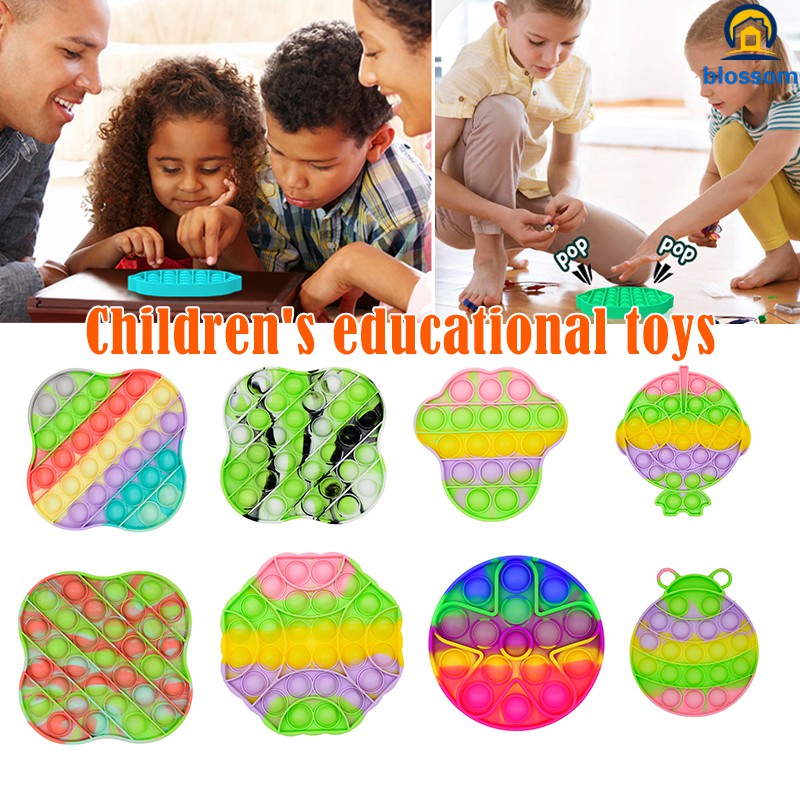 Foxmind Push Pop Bubble Sensoryczny Fidget Rainbow Color Zabawka Relief