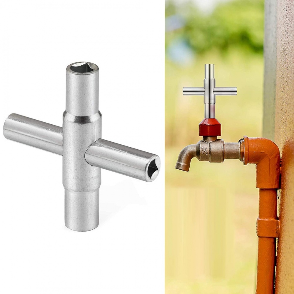 Llave Para Medidor De Agua - Herramienta Práctica Y Duradera (Azul)