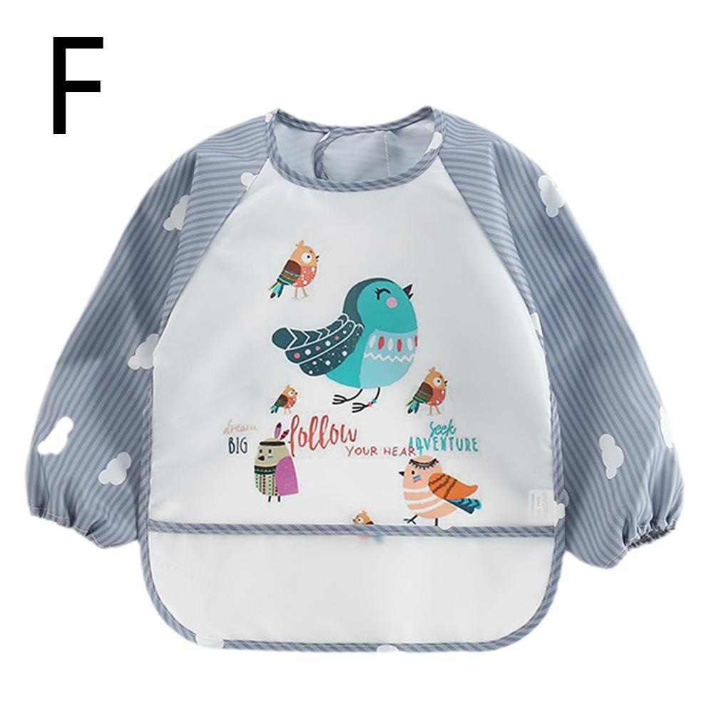 Cartoon Cute Baby Anti Dressing Children S Long Sleeved Children K9s6 Painting E2q2 Young Bib T0n5 Shopee Polska