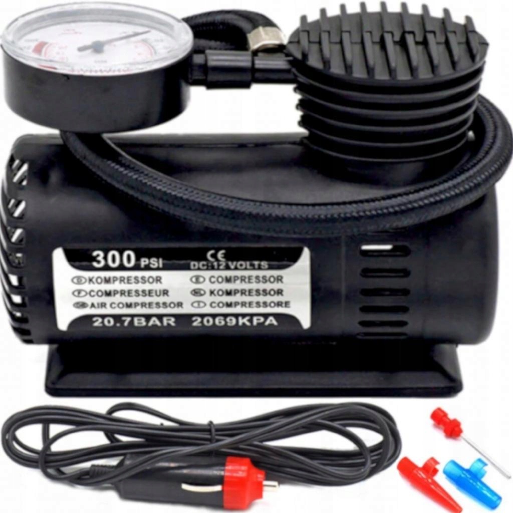 Kompresor Samochodowy Pompka Sprężarka 12V 300 Psi | Shopee Polska