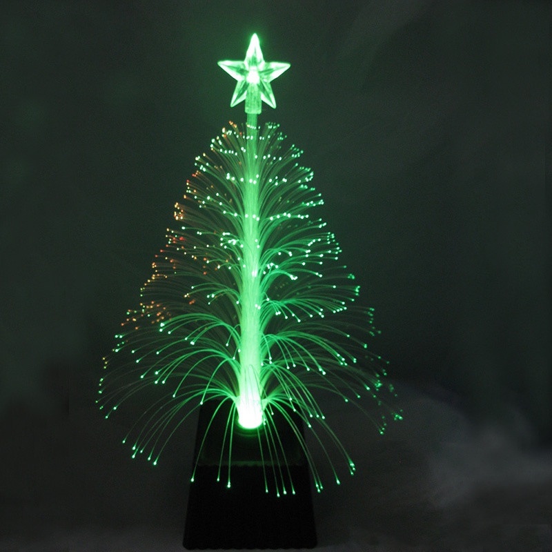 Color Changing LED Fiber Optic Night Light Lamp Stand Home Decor Christmas Tree 