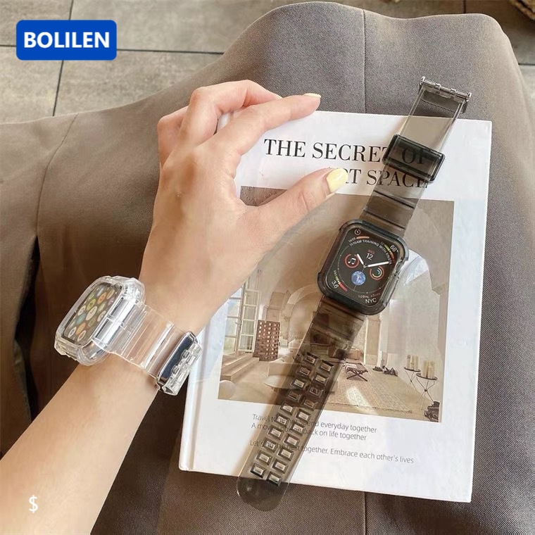 Kompatybilny z Paskiem Apple Watch, Kryształowy Przezroczysty Pasek