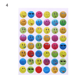Label Smiley Face Reward Stickers Photo Album Decor Gilding Stationery Sticker 