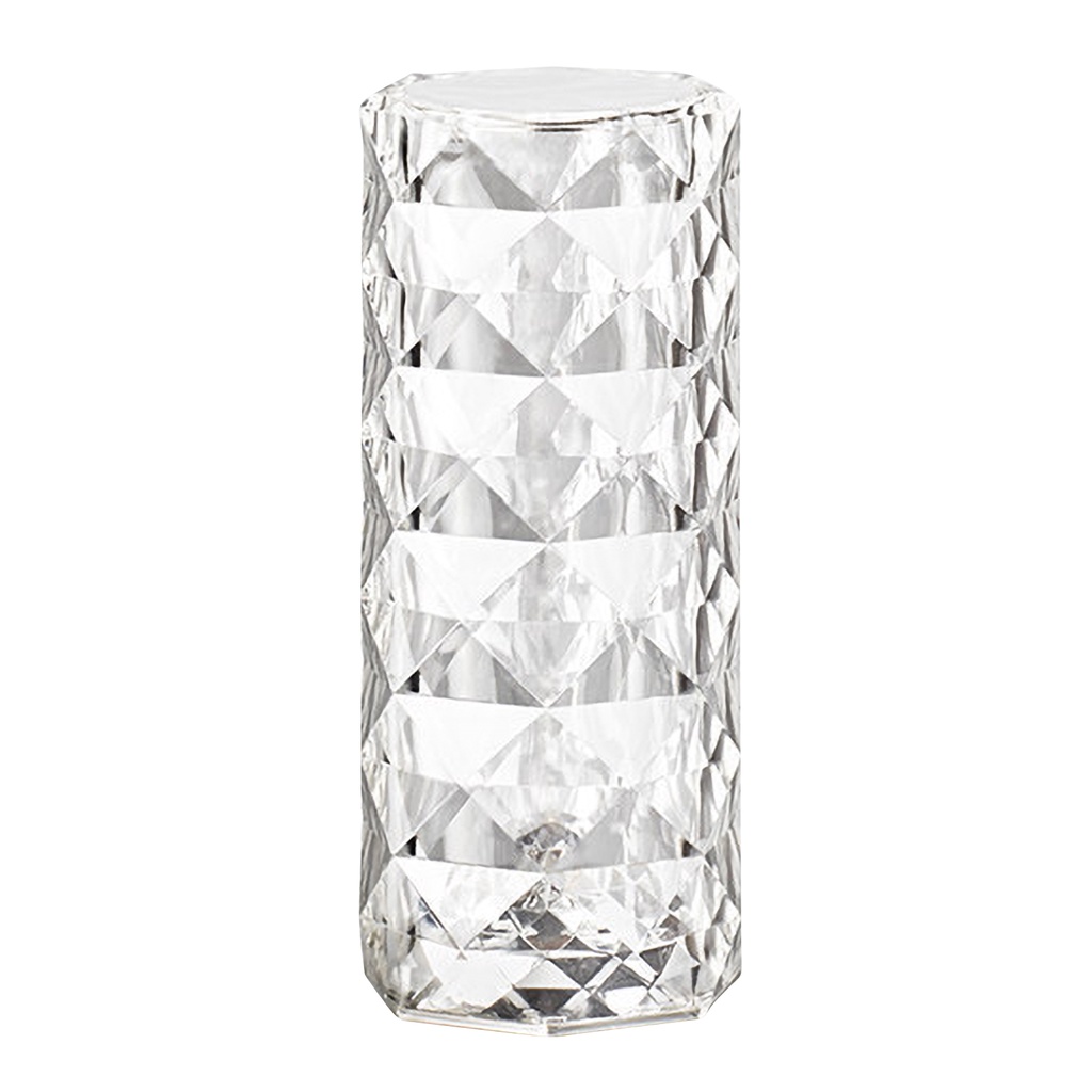 Crystal Desk Light Transpa Rose, Cylindrical Crystal Table Lamp