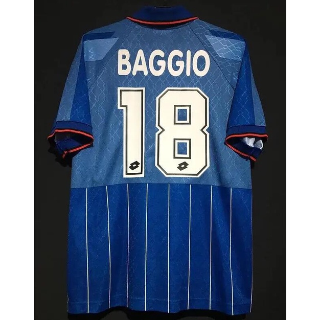 Away Jersey Jersey Vintage Ac Milan 1996 1997 Serie A Paolo Baggio 18
