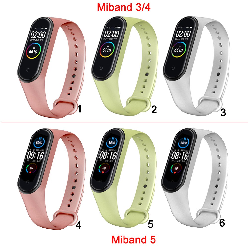 Błyszczący silikonowy pasek do Xiaomi Mi Band 4 3 Miband 3 4 5 6 | Shopee  Polska