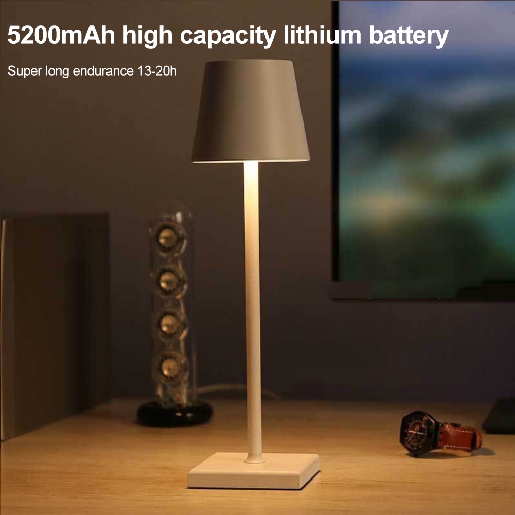 Hotel USB LED Rechargeable Table Lamp Cordless Table Lamp Restaurant