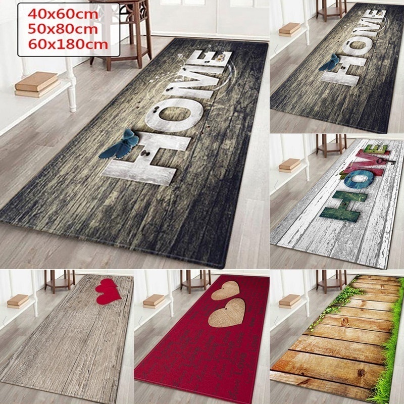 Home Drukowany Drewniany Wzór Dywanik Podłogowy Do Salonu Zmywalna Mata Do Sypialni Home Decor