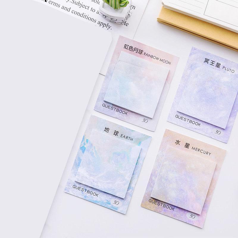 Creative Square Planet Post It Notes For Students N Times Post It Cute ...