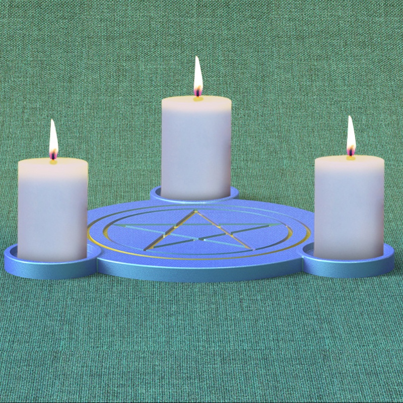 Raibowlf Handmade Pentagrams Candle Holder Mold for Tea Wax Cup for Blessing  Ceremony | Shopee Polska