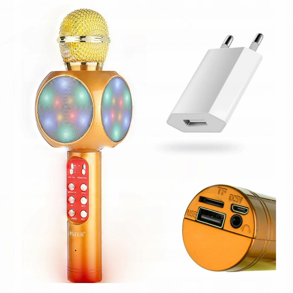 MIKROFON KARAOKE BLUETOOTH dla DZIECI Echo Efekt Shopee Polska