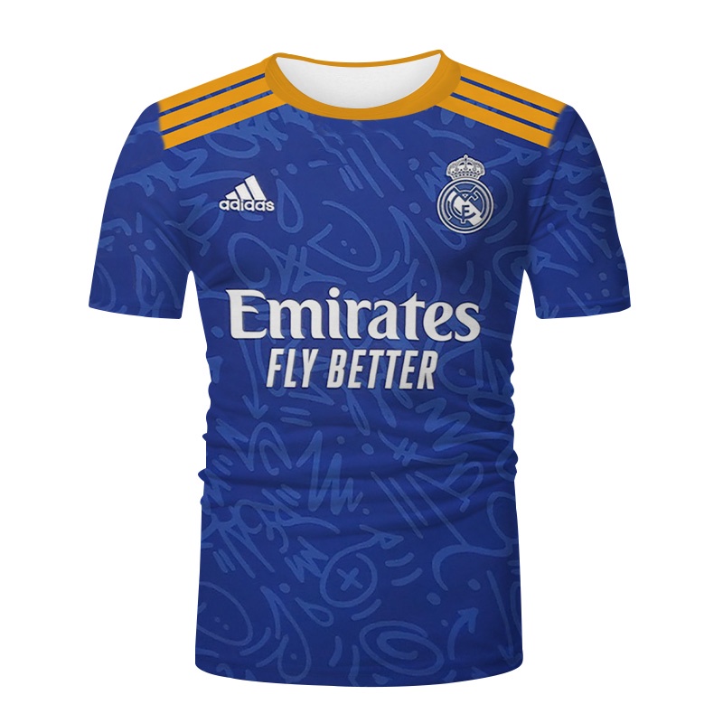 Koszulka wyjazdowa Koszulki 21/22 REAL MADRID Piłka nożna # C | Shopee