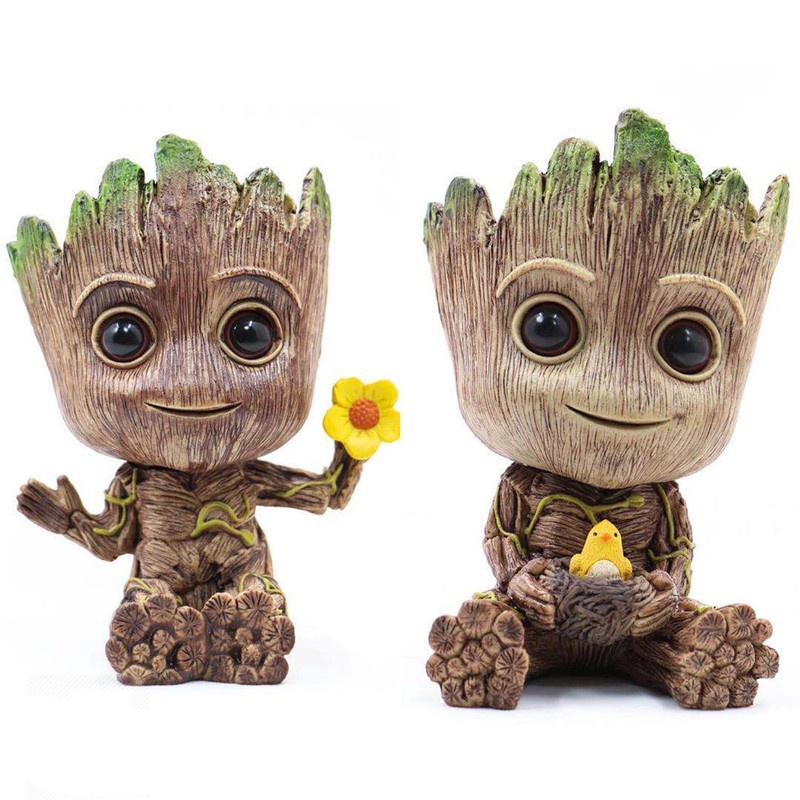 Tree Man Baby Action Guardians of The Galaxy Baby Groot planter Pen Flowerpot 