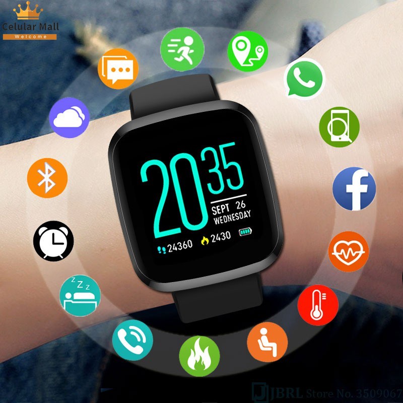 Smartwatch Inteligentny Zegarek Cyfrowy Z Monitorem Wodoodpornym Z ...