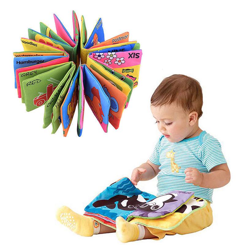 Kids Baby Intelligence Development Cloth Fabric Cognize Book Educational Toy New 