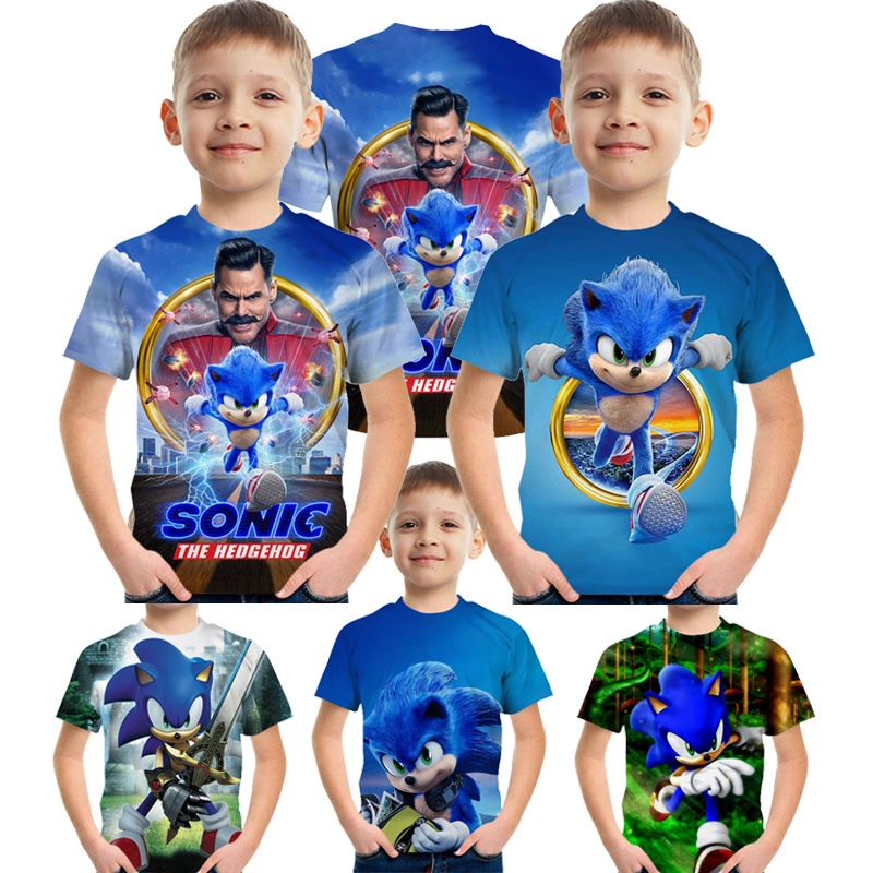 Magliette Sonic The Hedgehog Per Bambini - Pack Da 2, Cotone 100%, Ufficiali, Design Gamer - Foto 12