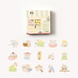 Notes Adhesive Box Sticker Label Stationery Scrapbooking Kawaii House Stickers 