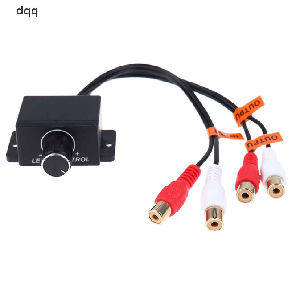 DQQ Universal Car Audio Amplifier Bass RCA Level Volume Control Knob LC