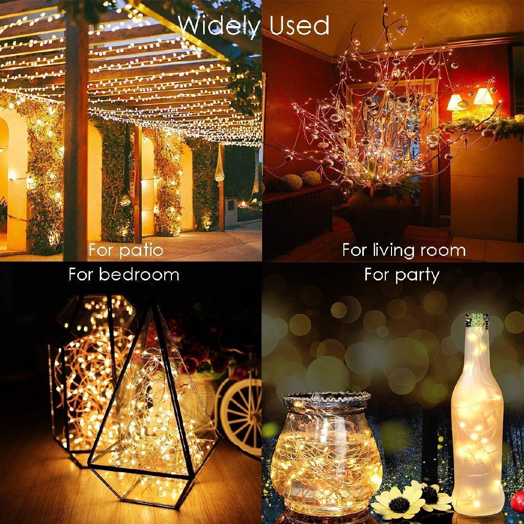 how to decorate with copper string lights