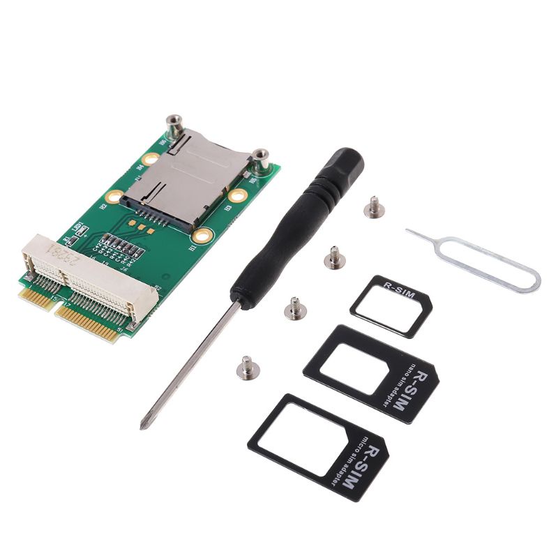 powerdayMini PCI-E to USB Adapter with SIM Card Slot for WWAN/LTE Module 