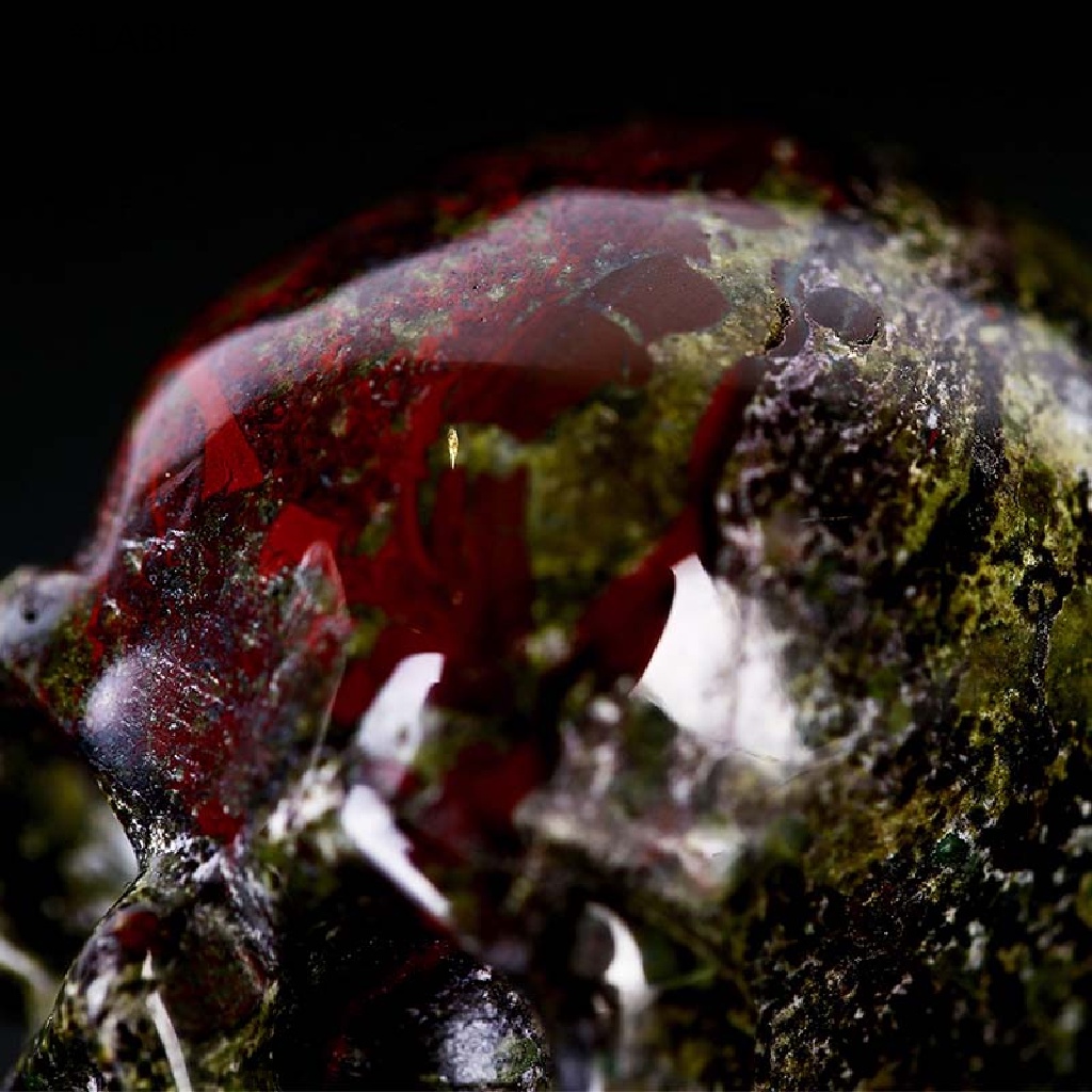 Dragon Blood Stone Crystal Skull Healing Vivid Skeleton Sculpture /WholesaleTWR 