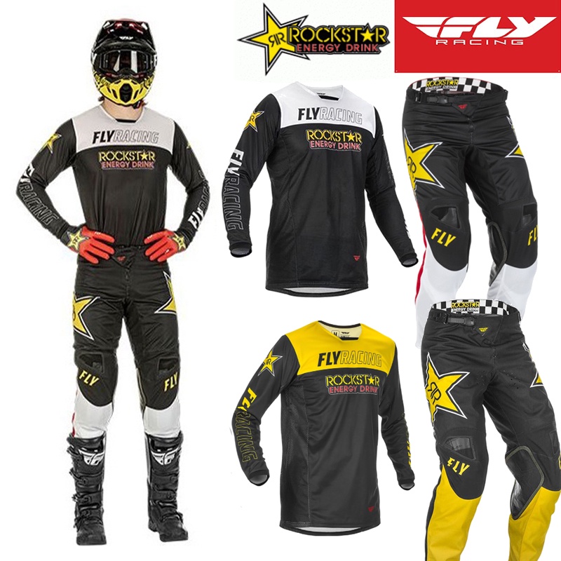 Fly Racing 2022 Motocross Racewear Kombinezony Wyścigowe Koszulki i ...
