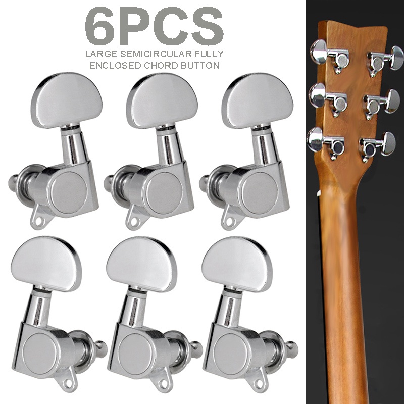 Guitar Zinc Alloy Machine Head Tuners Pegs 3R+3L Tuning Keys ☆YxBest365mall Shopee